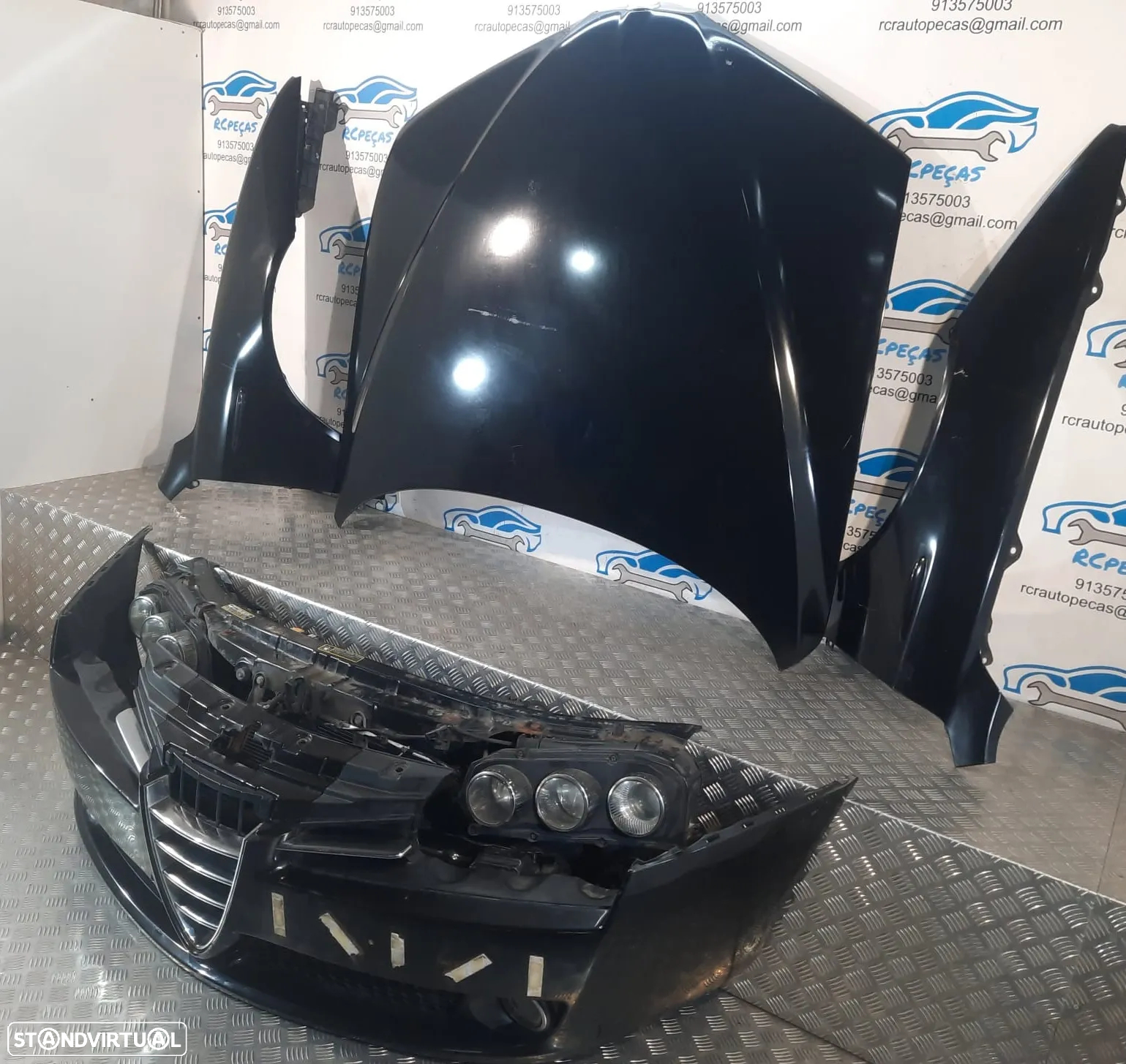 .FRENTE COMPLETA ALFA ROMEO 159 TI BRERA SPIDER 939 CAPOT PARACHOQUES GUARDA-LAMAS OTICAS XENON RADIADOR VENTILADOR FRENTE FIBRA REFORÇO - 7