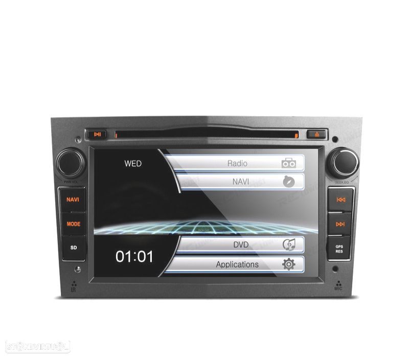 AUTO RADIO 2DIN 7" PARA OPEL COR CINZA ESCURO USB GPS TACTIL HD - 1