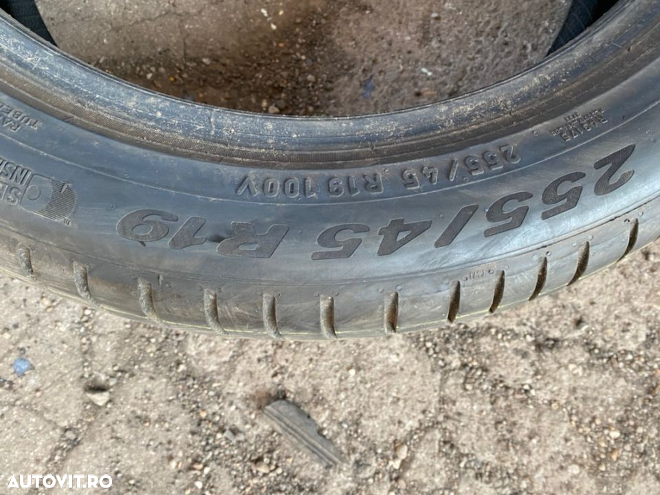 vand 4 anvelope 255/45/19 pirelli de vară ca noi - 4