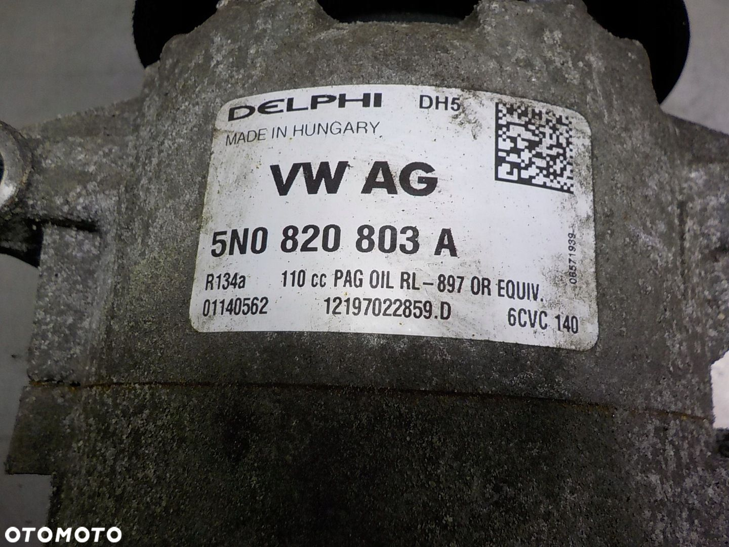 VOLKSWAGEN GOLF V 1.9 TDI SPRĘŻARKA POMPA KLIMATYZACJI 5N0820803A - 2