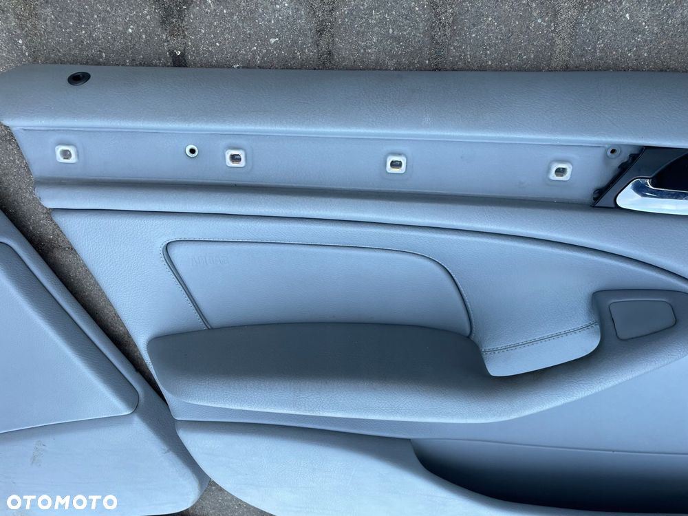 boczki bmw e46 sedan kombi skóra szare bdb stan - 3