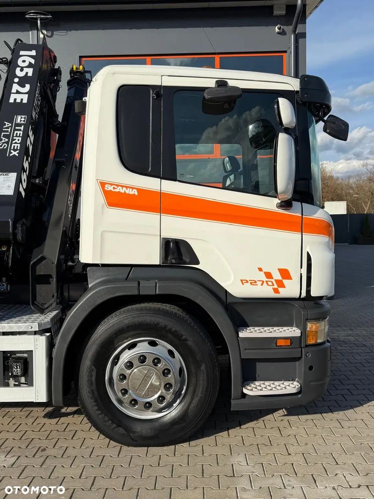 Scania Scania Scania P R 270 / 6x2 / 6x4 / wywrotka 3-S + HDS / stare tacho / żuraw , dzwig , kran , Krane - 23