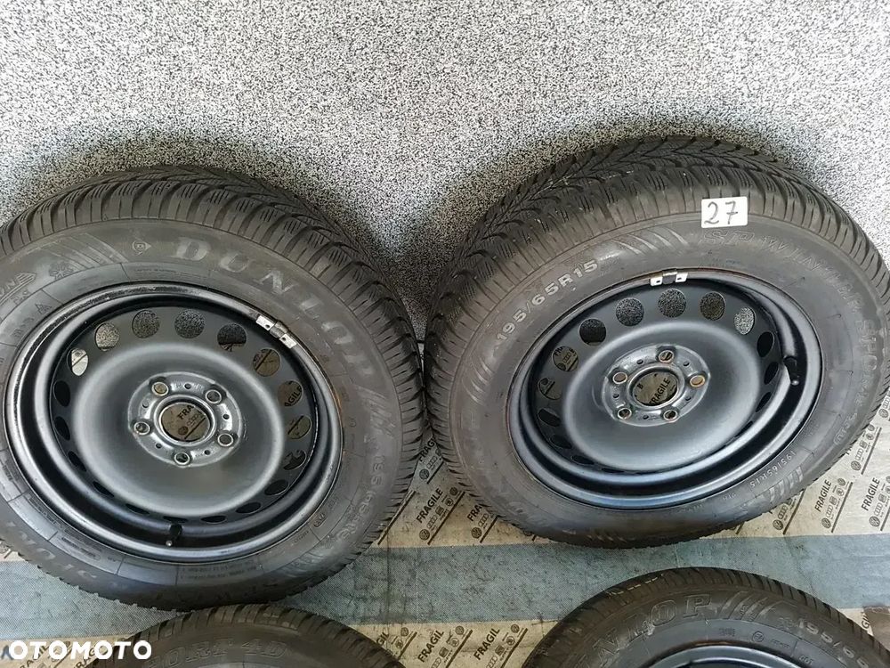 KOŁA ZIMOWE KOŁPAKI 195/65R15 VW TOURAN CADDY JETTA SKODA OCTAVIA AUDI  5X112 - 13