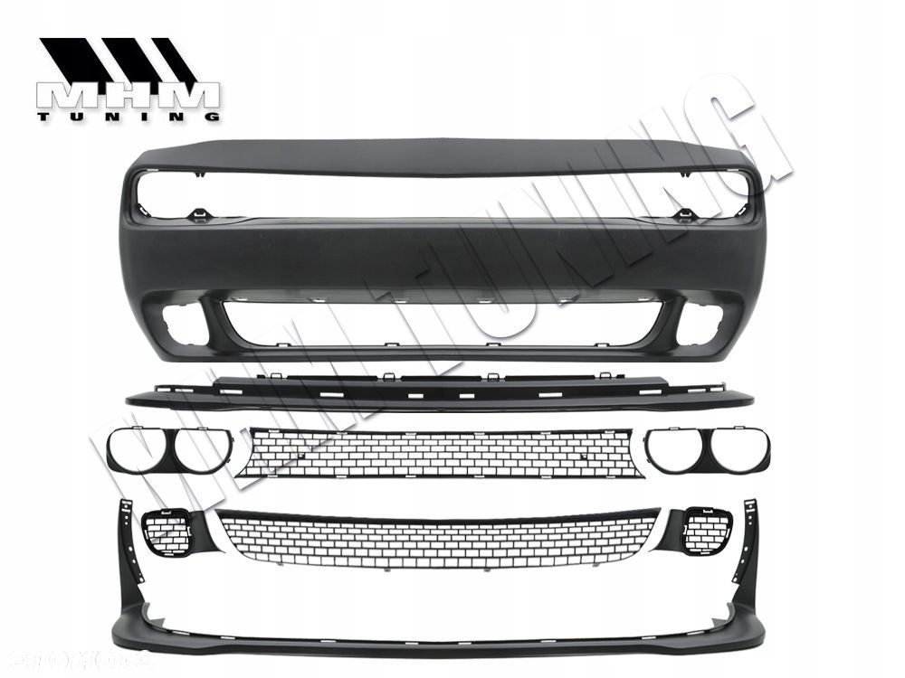 Zderzak przedni Grill kratki spoiler kpl SRT Dodge Challenger Lift 2014-24 - 4
