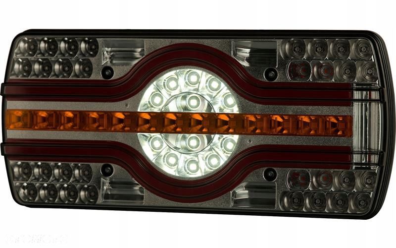 lampa zespolona ze światłem oświetlenia tablicy (led) 12/24v lewy - 6