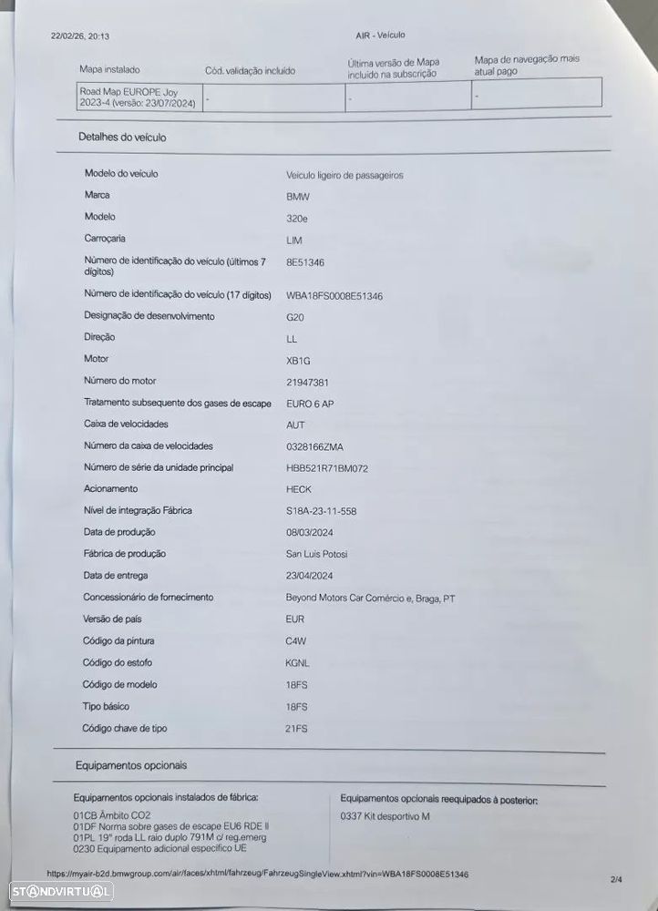 BMW 320 e Pack Desportivo M Auto - 55