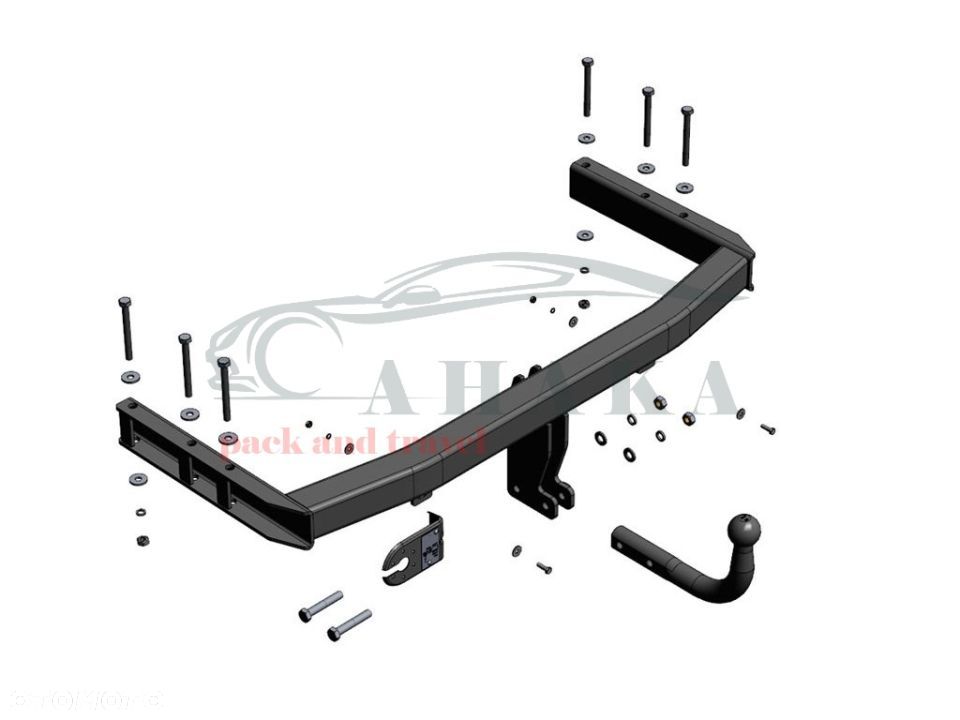 Hak Holowniczy Odkręcany Do Audi A4 B7 Sedan 2004-2007 - 3