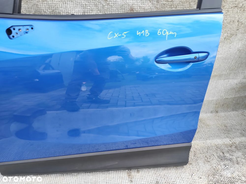 Mazda CX-5 CX5 12-17 Drzwi Przednie Lewe Przód Kompletne Niebieskie 41B - 7