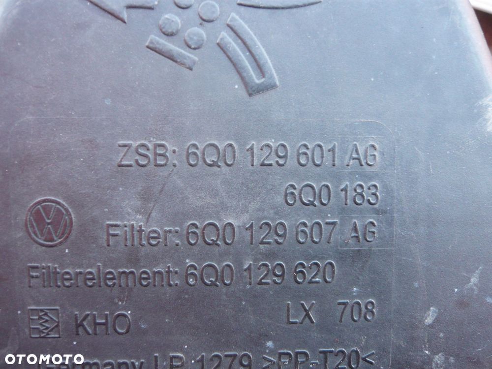 podstawa obudowa filtra powietrza 6q0129601ag vw seat skoda - 3