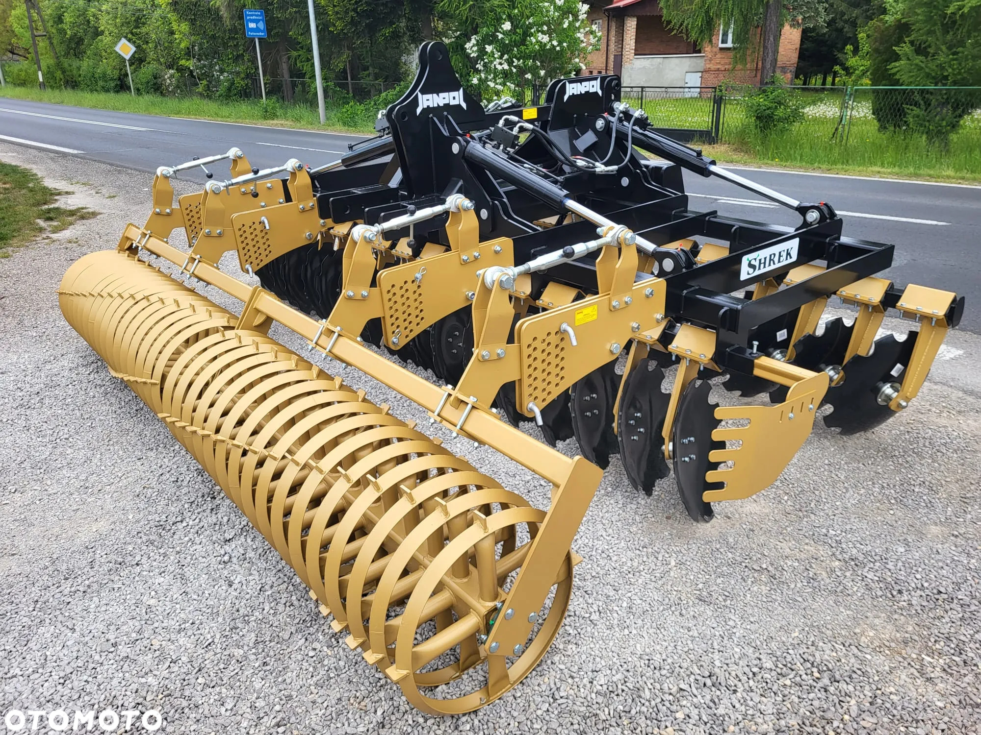 brona talerzowa hydrauliczna JANPOL SHREK 5m 560 talerz daszek 600 HIT - 2