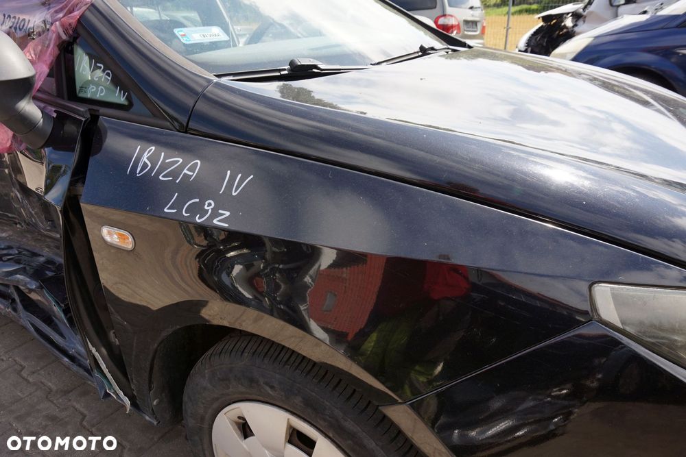 MASKA ZDERZAK BŁOTNIKI LAMPY IBIZA IV 6J LC9Z  SEAT 2008-2012 CZARNY PRZÓD KOMPLETNY - 26