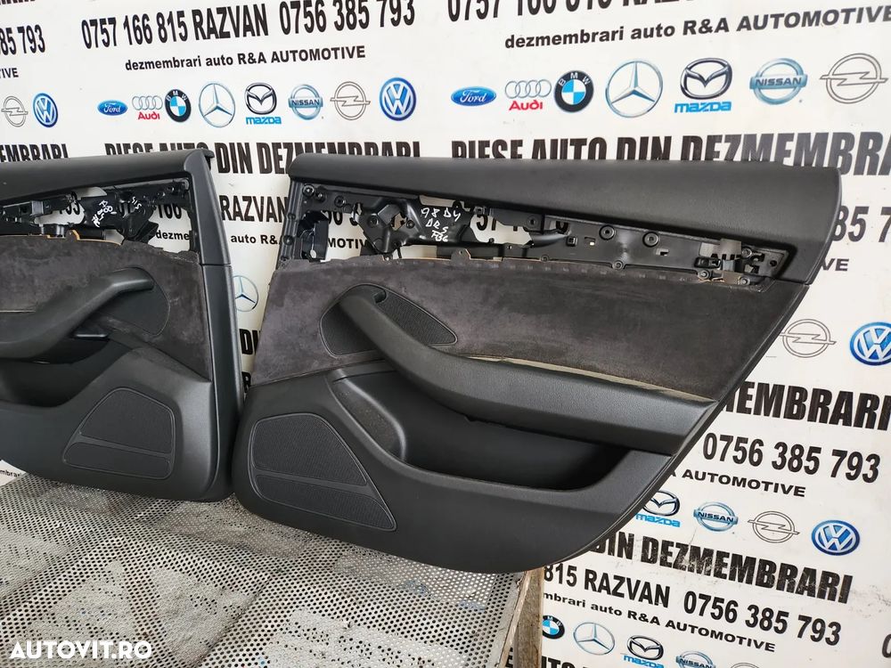 Fata Tapiterie Usa Fata Spate Audi A8 4H D4 Volan Stanga Alcantara An 2010-2011-2012-2013-2014-2015 - 4