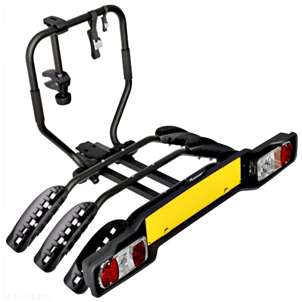 Suport 3 biciclete Peruzzo Siena 669/3N cu prindere pe carligul de remorcare, Negru - 1