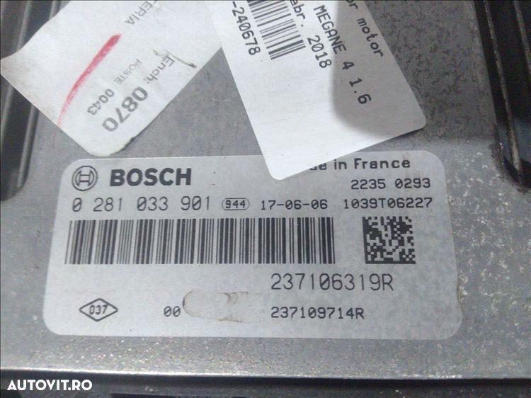 calculator motor renault megane 4 1.6 d an fabr. 2018 - 1