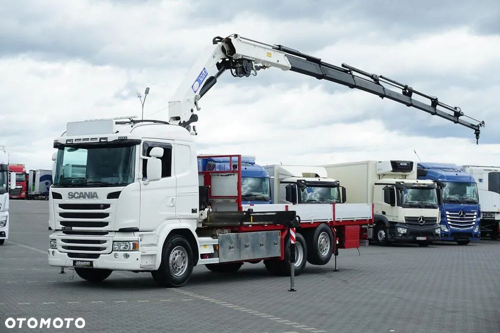 Scania G 490 / 6 X 2 / SKRZYNIOWY + HDS / HMF 3220 K7 / WYSIĘG 18,9 M - 1