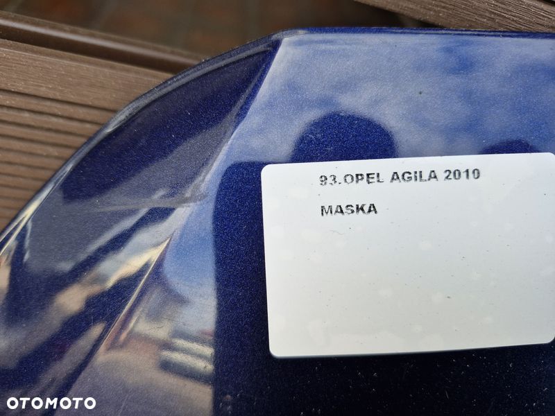 opel agila b ii 2 maska pokrywa silnika przód przednia - 2