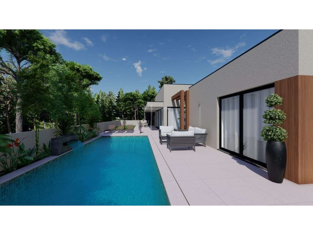 Moradia isolada T4, arquitetura contemporânea com garagem e piscina... - Grande imagem: 2/15