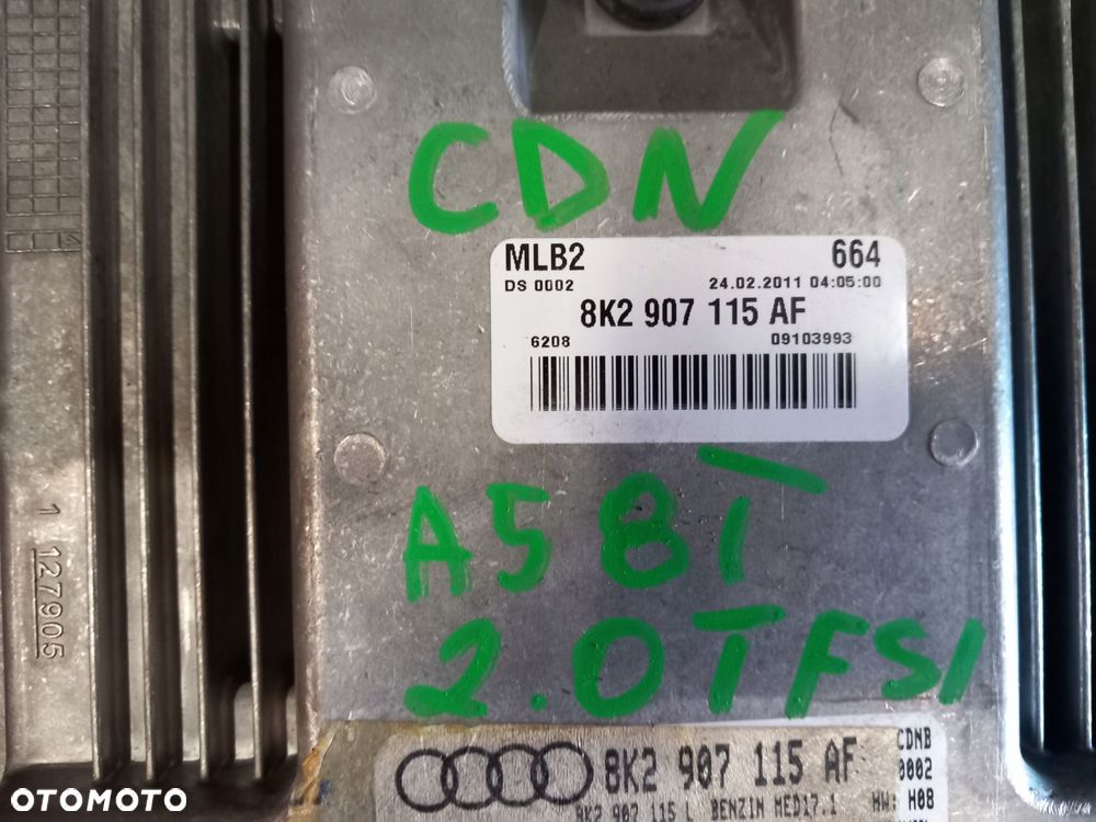 audi a4 b8 a5 8t komputer sterownik silnika 8k2907115af - 5