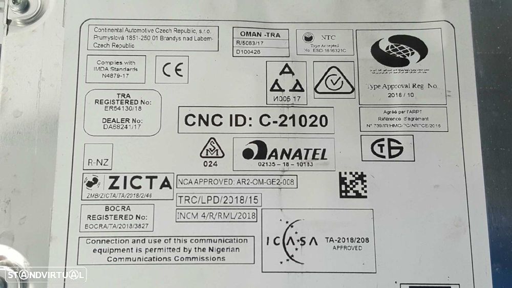 SISTEMA NAVEGAÇÃO GPS CITROEN DS7 CROSSBACK (X74) - 3