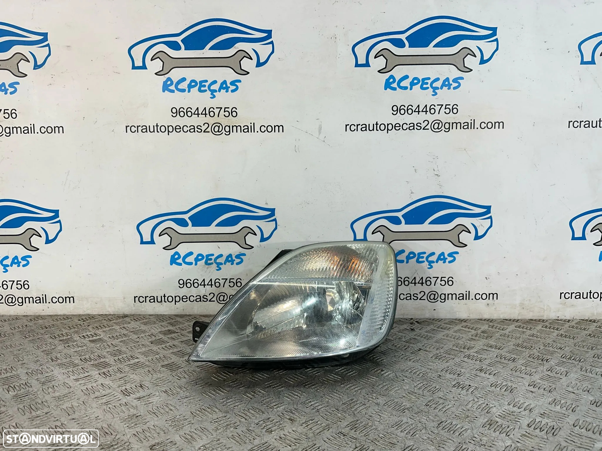 .Otica Farol Esquerda 2S6X-13W030-BH Original Halogénio Ford Fiesta MK5 5 2002 - 2008 - 3