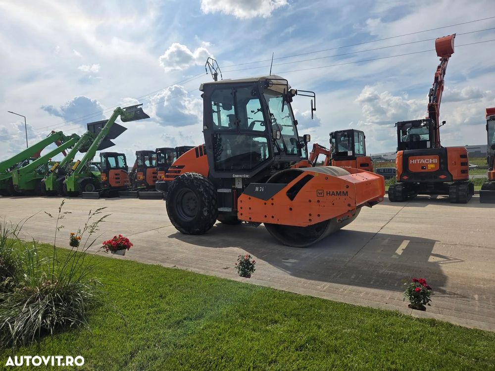 Hamm H7i, 7 tone, 2018, 1.400h, latime tambur 1,35m, Certificat CE, produs in Germania, motor Kubota 75CP, anvelope 90% ok, aer conditionat, posibilitate leasing 3 ani, STARE CA NOU, PROMOTIE -48.900 EUR+Tva - 6