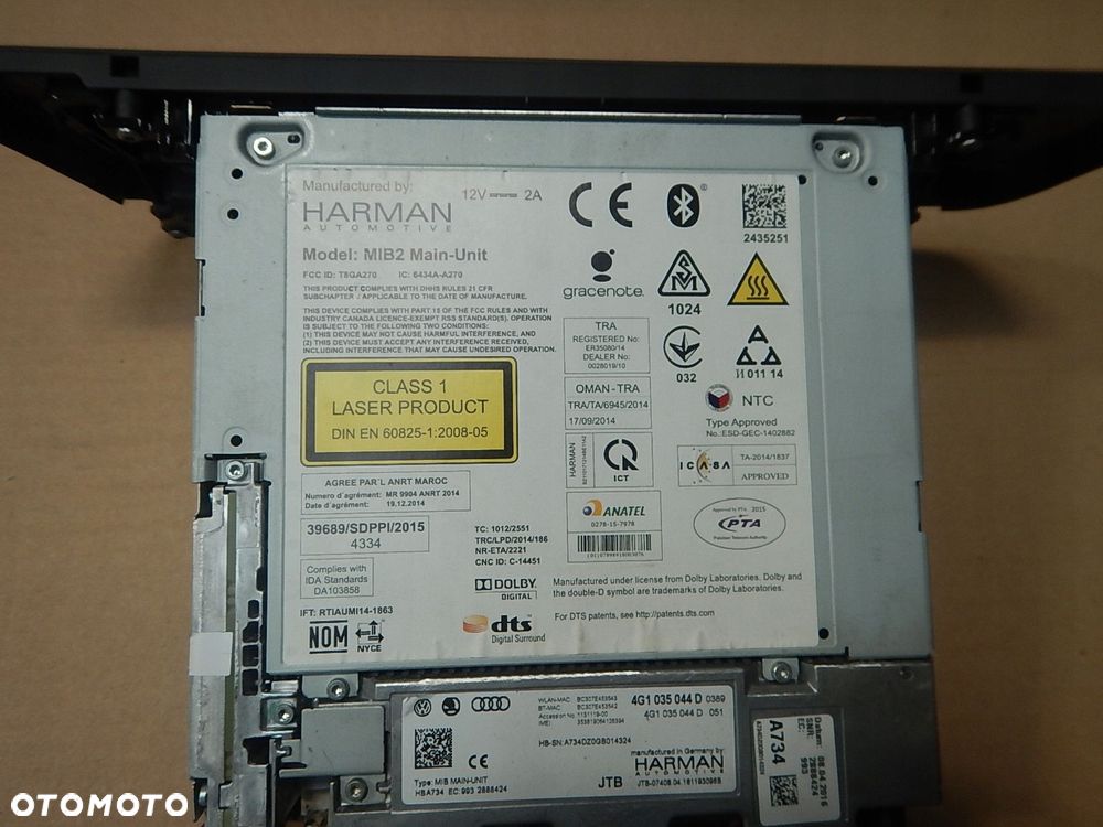 czytnik nawigacji multimedia mmi audi a6 c7 lift 4g1035044d - 5