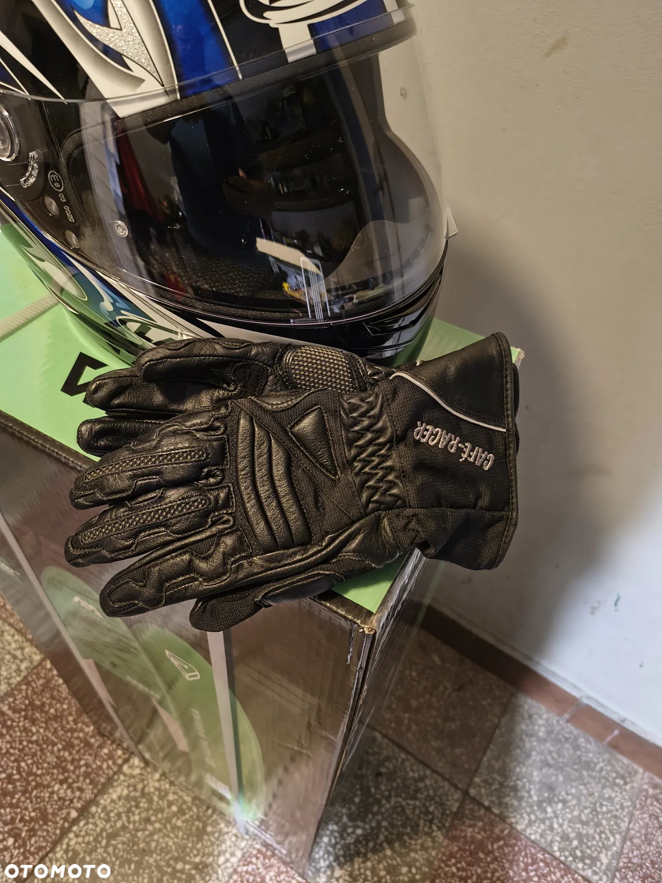 Nowy kask , rękawice i pas rozm.S - 5