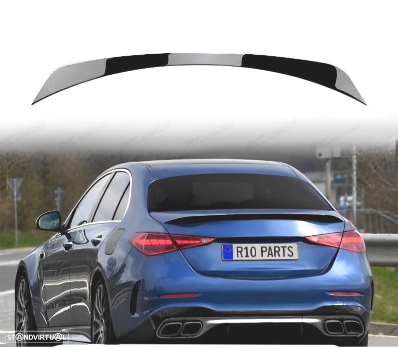AILERON MERCEDES CLASE C W206 21- LOOK AMG C63 PRETO BRILHANTE - 1