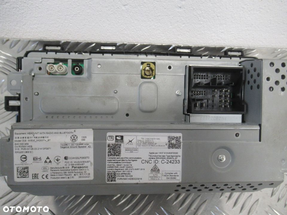 PANEL WYŚWIETLACZ RADIO NAWIGACJA EKRAN VW GOLF VIII 8 VW CADDY IV 4 - 8
