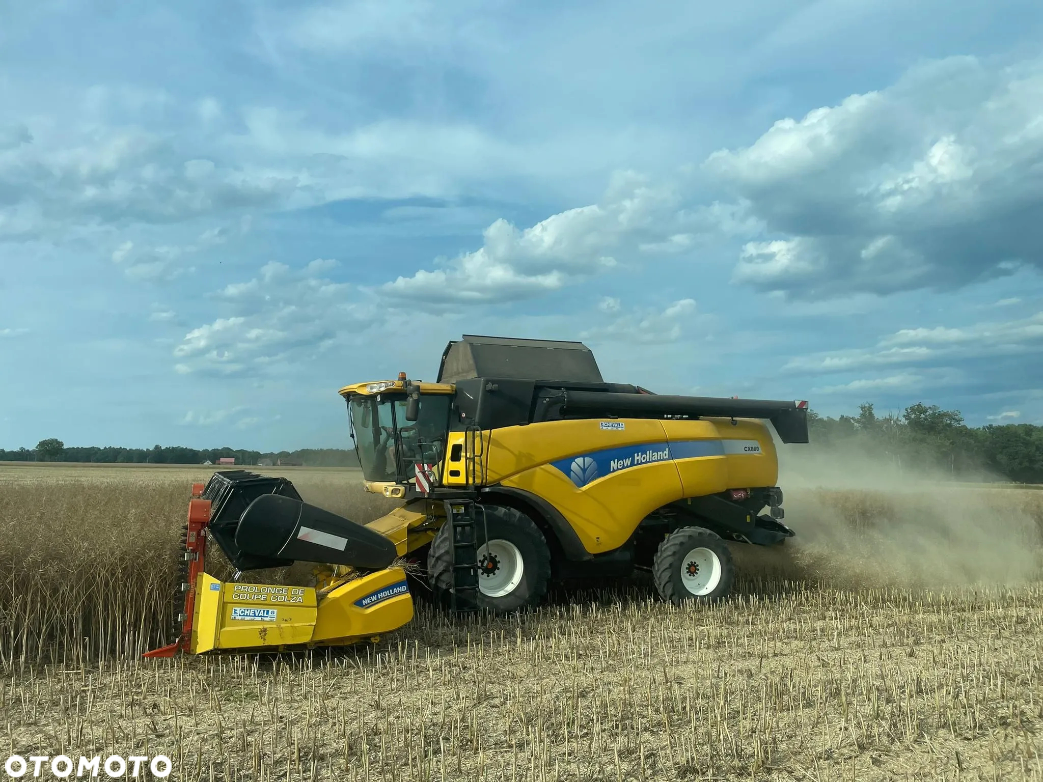 New Holland New Holland CX 860 SL heder 7,3m wozek stol rzepak - 2