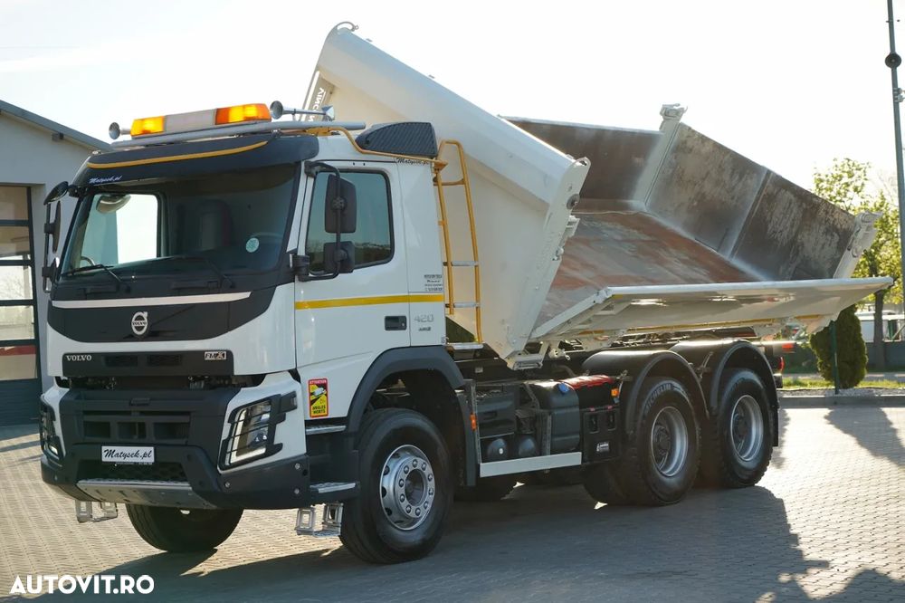 Volvo FMX 420 / 6X4 / BASCULATOR DUBLU / HIDROPOTOME / BODRMATIC / I-SHIFT / EURO 6 - 8