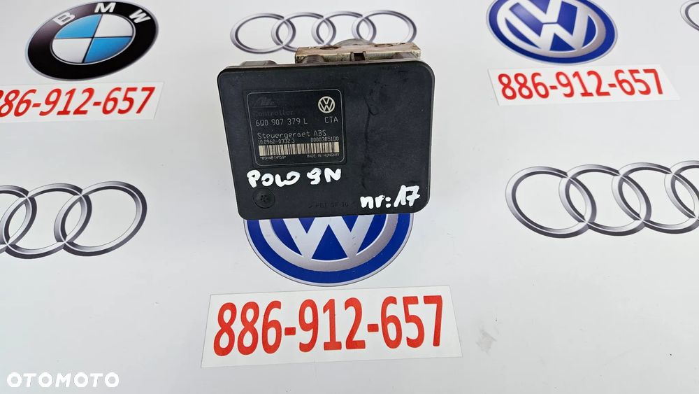 VW Polo 9N Seat Ibiza III Pompa hamulcowa ABS Sterownik pompy 6Q0907379L 6Q0614117H - 5