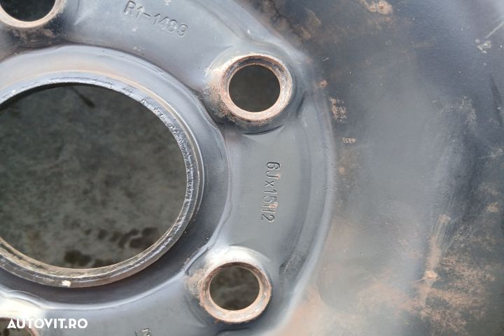 Jante tabla cu anvelope 15 - set 195/65 R15 1K0601027C 6JX15H2 ET47 1 - 6