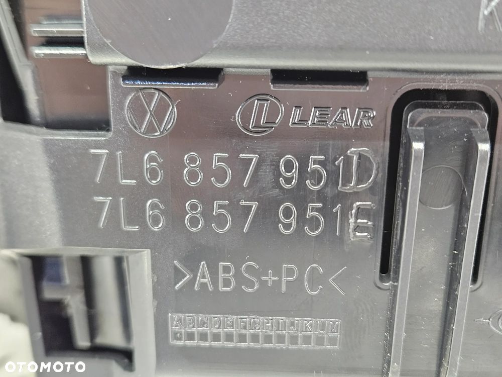 VW TOUAREG 7L 03-09R SCHOWEK POPIELNICZKA PRAWA LEWA TYŁ ANTRACYT 7L6857952 7L6857951 IDEALNA - 7