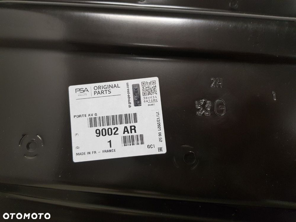 FABRYCZNIE NOWE ORYGINALNE DRZWI LEWE PRZEDNIE PEUGEOT 3008 1 5008 I 09-17 9002AR - 10