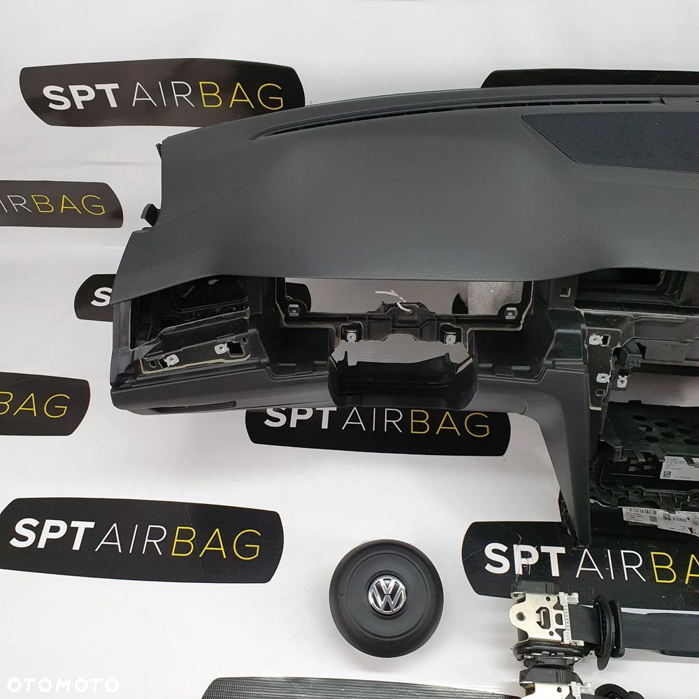 VW PASSAT B8 ARTEON DESKA ROZDZIELCZA KONSOLA KOKPIT PULPIT PODUSZKI AIRBAG AIR BAG PASY KIT SET - 2