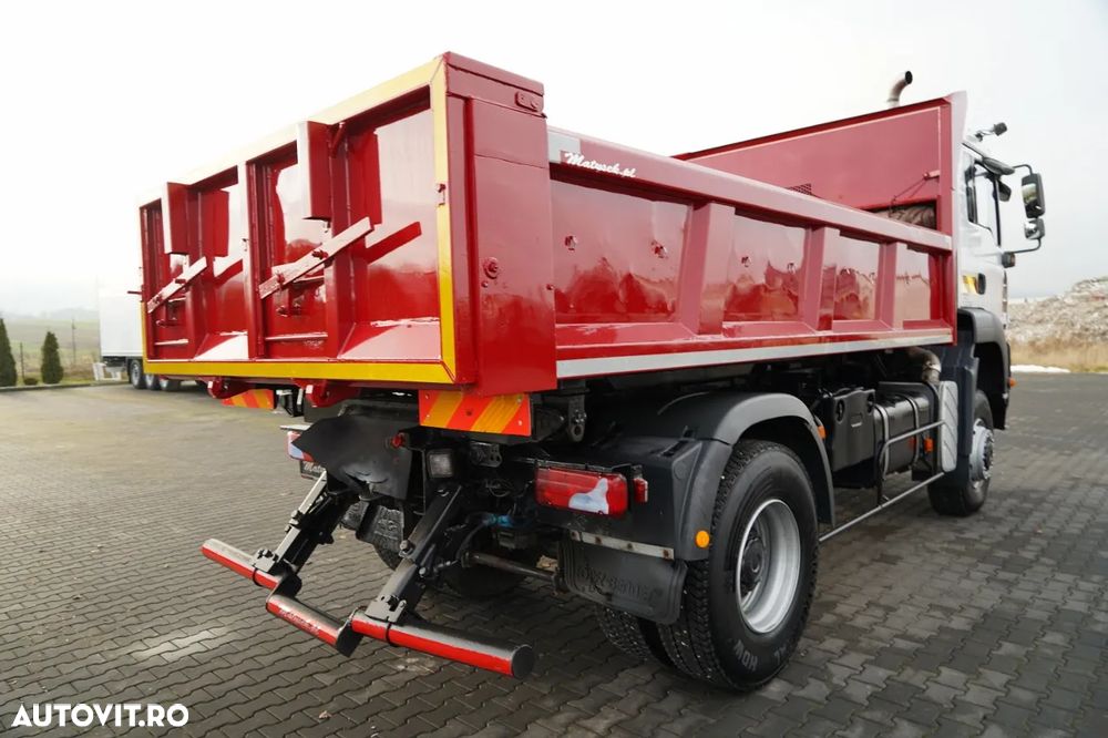 MAN TGA 18.360 / 4X4 / BASCULĂ CU 2 LATE / CLAPETĂ HIDRAULICĂ / LATERALĂ HIDRAULICĂ / SUPPORT FRONTAL / SPECIAL / MANUAL - 17