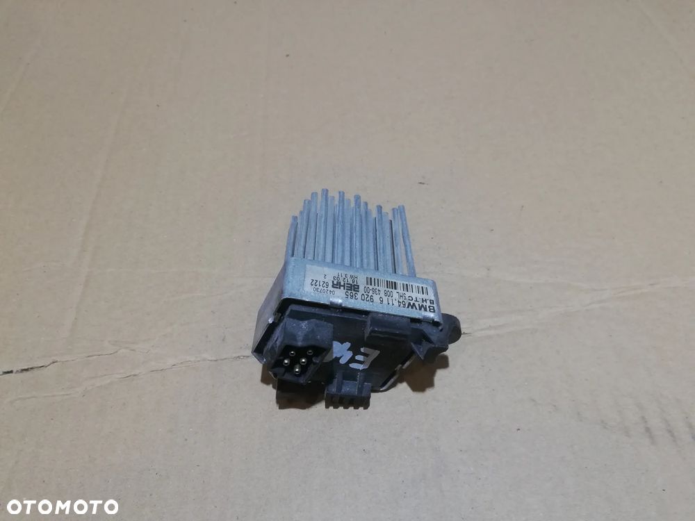 REZYSTOR OPORNIK DMUCHAWY NAWIEWU BMW 3 E46 116920365 - 1
