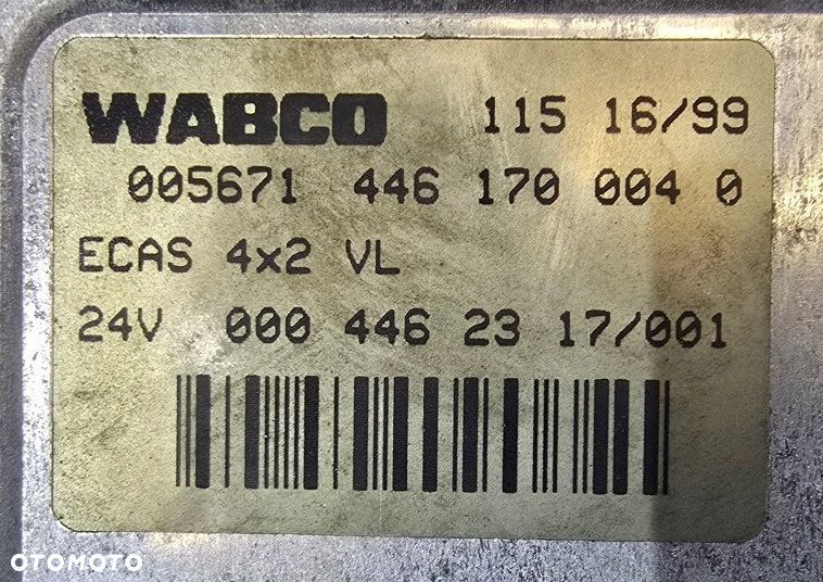 sterownik moduł ecas wabco mercedes actros atego 0004462317 4461700040 - 3