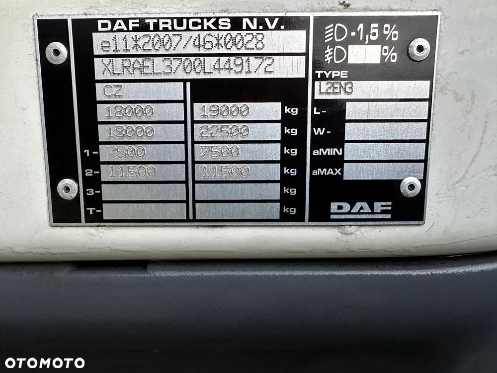 DAF LF 310 Euro 6 Manual Wywrotka Czołownica Pług Specjalny - 16