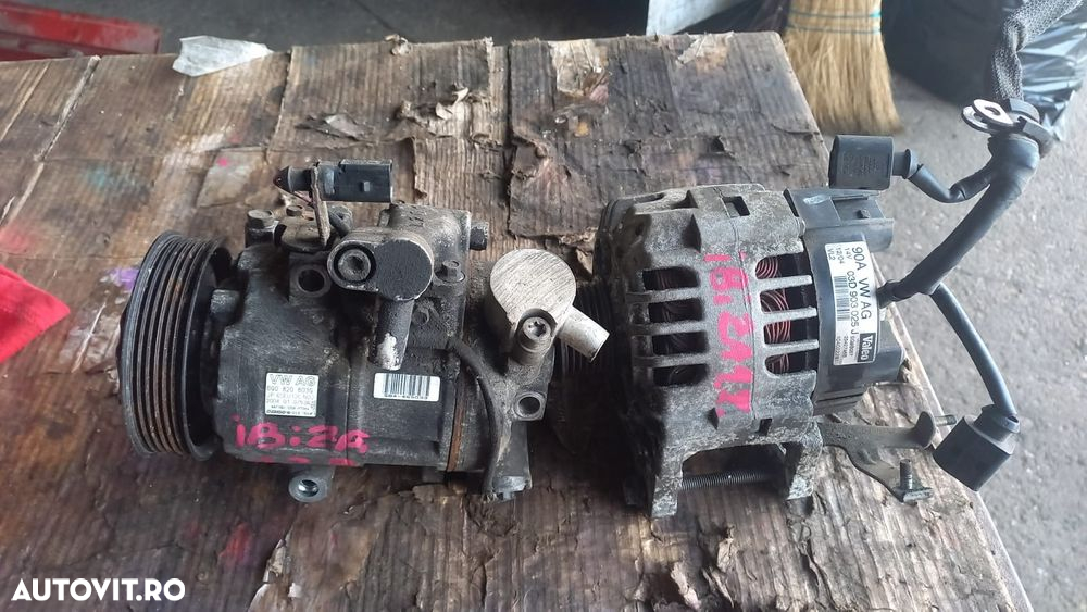 Compresor si Alternator Seat Ibiza,Polo,Fabia, 1.2,1.4 Benzina An 2003 - 2