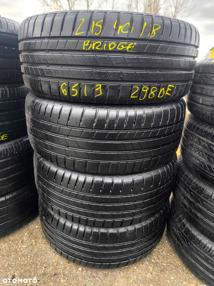 215/40R18 89Y Opony Letnie Lato BRIDGESTONE TURANZA T005 AO 6,5mm Legnica ALU-RAD jak 225/40 - 1