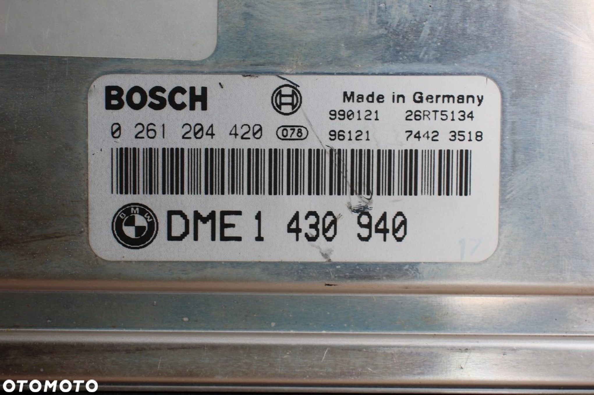 Komputer sterownik silnika BMW m43 1.9 105KM 1430940 0261204420 - 2