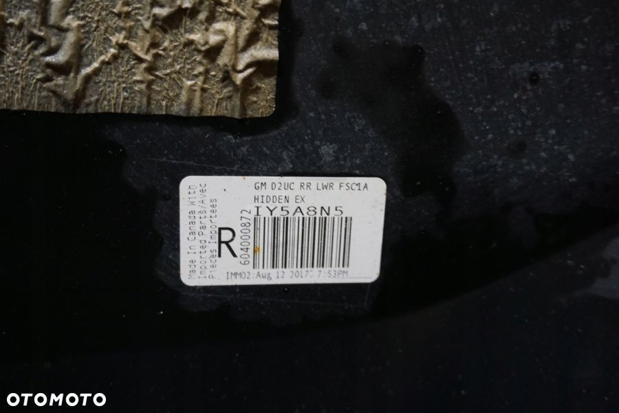 CHEVROLET EQUINOX 2018 - 2021 Zderzak Tył Tylny Dokładka Absorber - 10