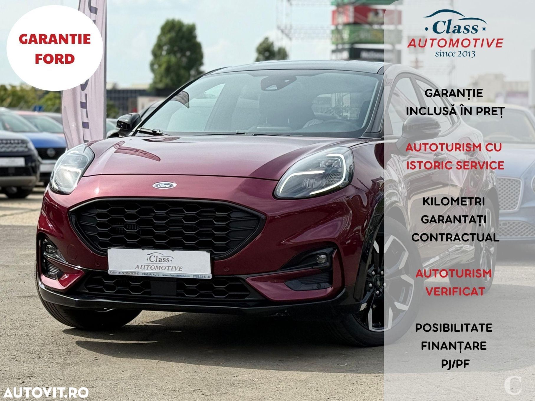 Ford Puma 1.0 EcoBoost MHEV Aut. ST Line X Vivid Ruby Edition - 1