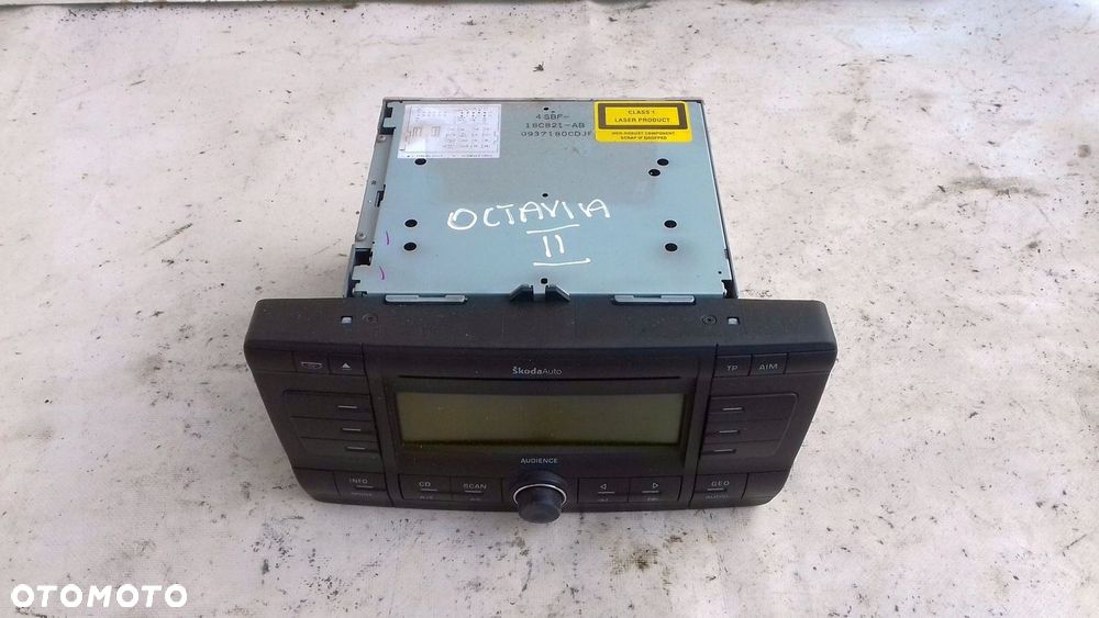 RADIO RADIOODTWARZACZ CD 1Z0035156A SKODA OCTAVIA II 2 04- - 2