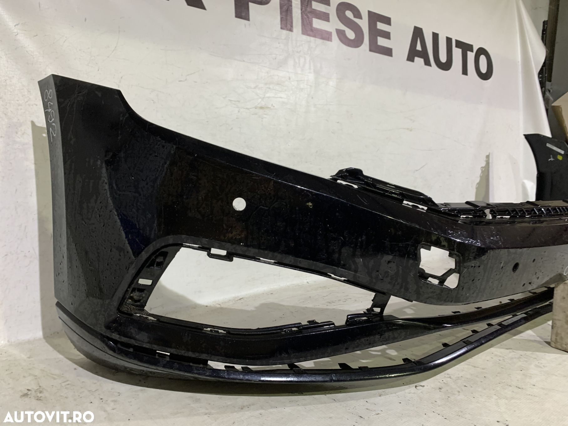 Bara fata VW Passat B8, facelift, 2019, 2020, 2021, 2022, 2023, cod origine OE 3G0807221E, cu gauri pentru senzori de parcare (4). - 3