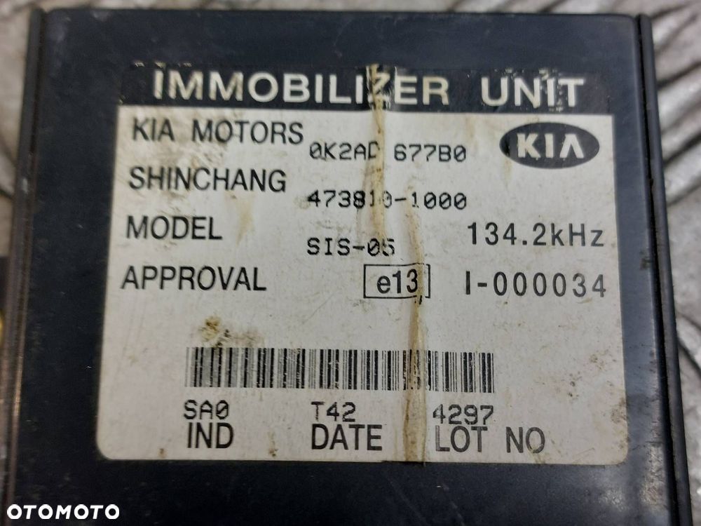 ZESTAW STARTOWY KIA RIO I 1.3 8V 39110-2X547 473810-1000 95250-FD100 - 4