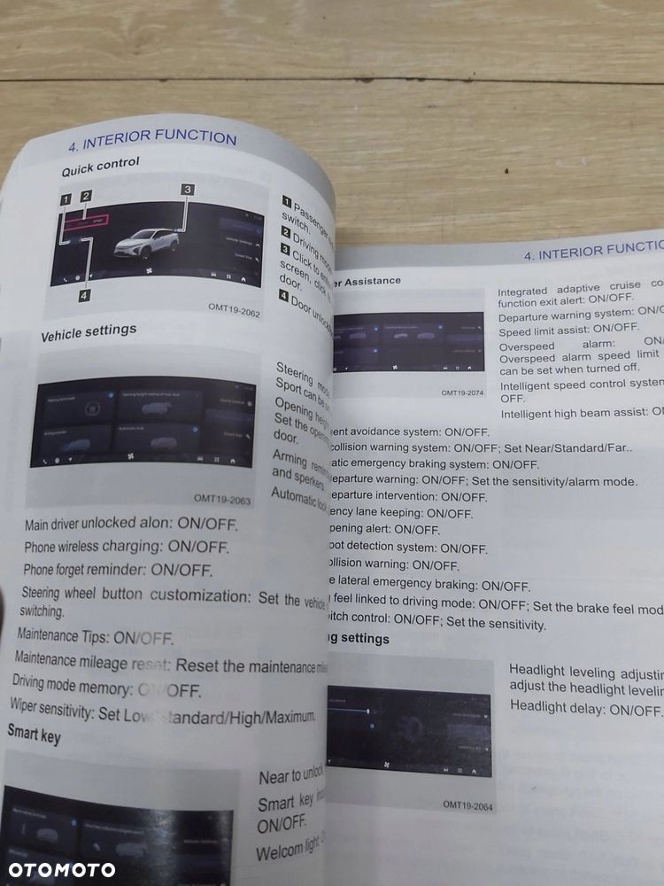 OMODA 5 E5 C5 Książka instrukcja obsługi Angielska - 2