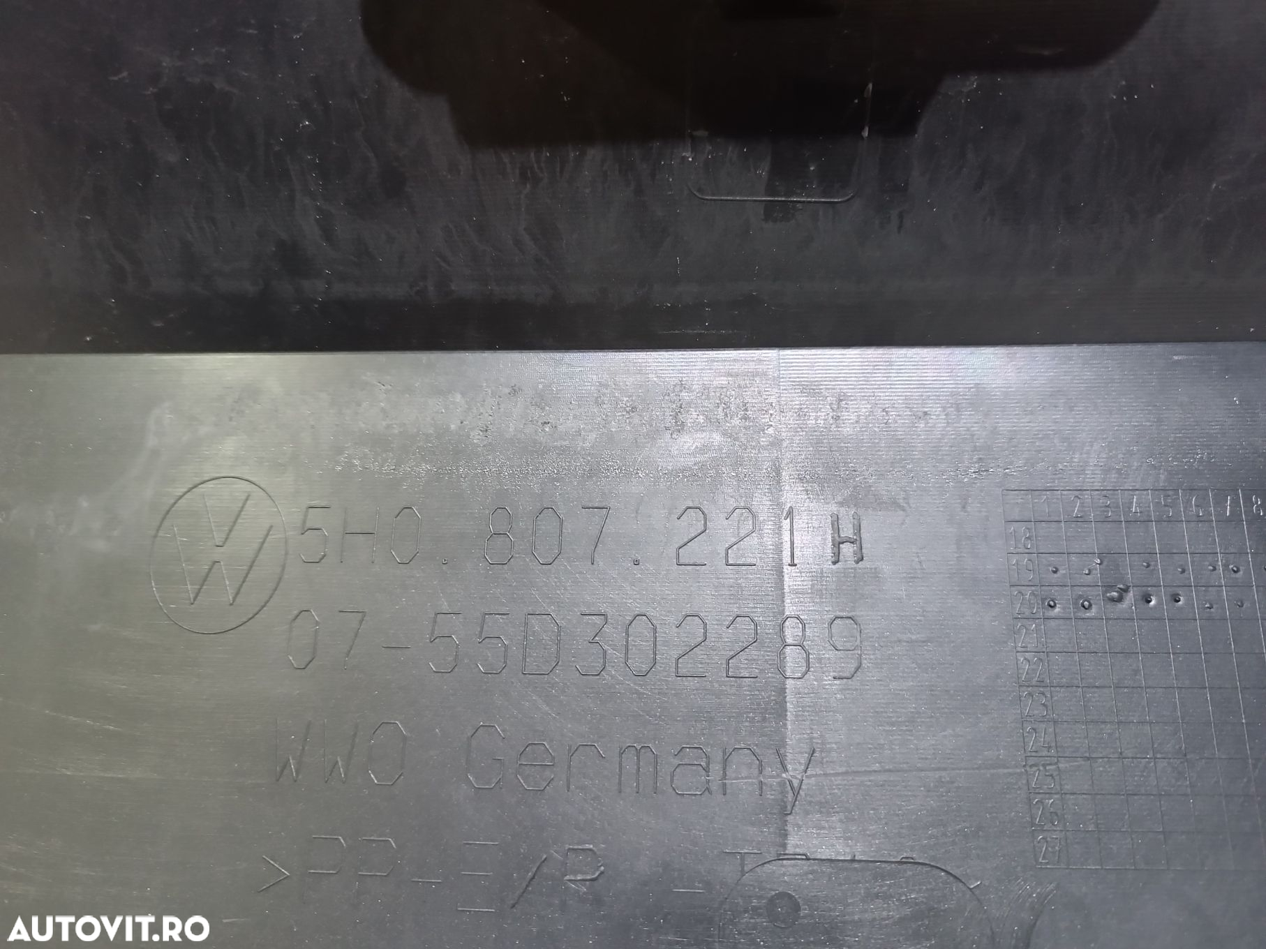 Bara fata VW Golf 8 VIII, 2020, 2021, 2022, 2023, 2024, cod origine OE 5H0807221H, in stare foarte buna. - 9